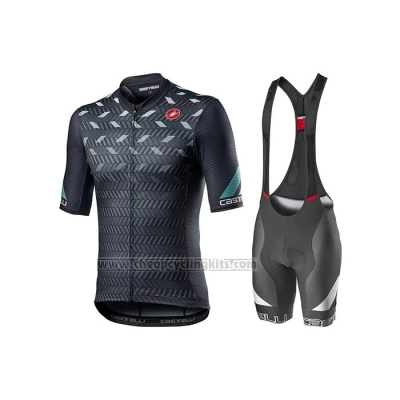 2021 Cycling Jersey Castelli Deep Blue Short Sleeve and Bib Short (5)